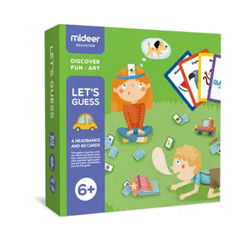 Mideer-Ai Desena Ghici Joc de Bord Educație Jucării Cognitive Card de Interacțiune Părinte-copil Jigsaw Puzzle