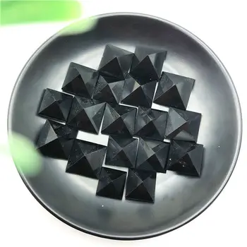 Mini Naturale Obsidian Negru Clar Cristal de Cuarț Piramide Punct de Vindecare de Energie Pietre Naturale Pietre și Minerale