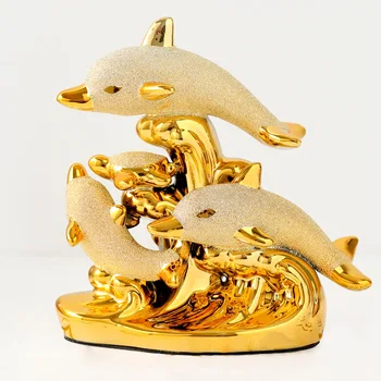 Minimalist Modern Delfin Ornamente Ceramice Meserii Vin Cabinet TV Cabinet Acasă Decorare Cadou Mobilier
