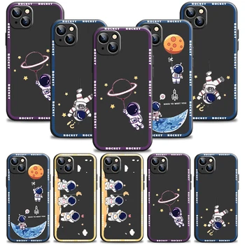Minunat Astronaut Telefon Caz Pentru Apple iPhone 14 13 12 11 Pro 12 13 Mini X XR XS Max SE 6 6s 7 8 Plus Carcasa Capac de Silicon