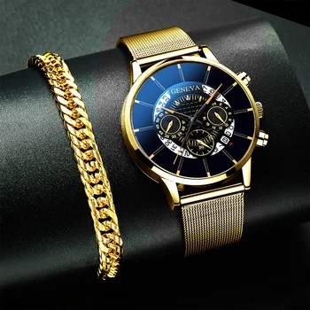 Moda Barbati Ceasuri de Lux din Oțel Inoxidabil Plasă Curea Cuarț Ceas de mână pentru Bărbați Business Casual Bratari Ceas relogio masculino