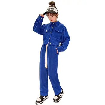 Moda de Primăvară și de Toamnă Nou de Fete de Îmbrăcăminte Sport Set Haine pentru Copii Jacheta + Pantaloni 2-Bucata Set Toddler Haine Copii Fete