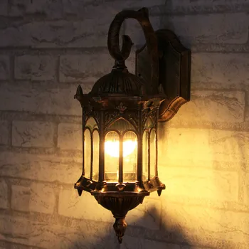 Moda în aer liber lampa de perete balcon impermeabil lampa vintage tannoy în aer liber led lumini de perete