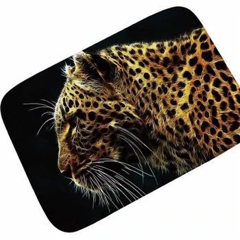 Moderne Cool Leopard Imprimate bun venit Preș faunei Sălbatice Ghepard, Tigru Podea Gimnastică Mat Gros Non-alunecare Covor Covor de Duș Cadou de Casa