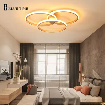Moderne LED Lumini Plafon Acasă Montare pe Suprafață Tavan Lămpi pentru Camera de zi, Sufragerie, Dormitor Interior Corpuri de Iluminat de Aur