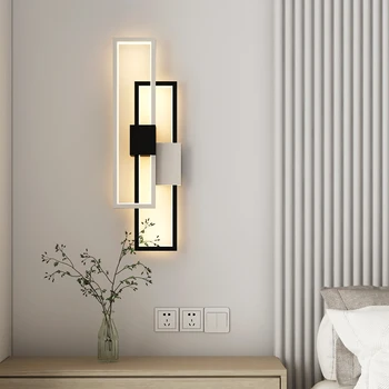 Modernă cu LED-uri Lampă de Perete Pentru Living, Dormitor Coridor Interior Acasă Lumini de Perete de Interior Acasă Noptiera Sconces AC85-260V Corpuri de Iluminat
