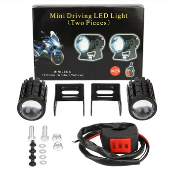 Motocicleta Faruri cu LED, Spoturi LED Moto Auxiliare Corpuri de iluminat DRL Motocicleta Ceață de lumină 12V Pentru Biciclete Accesorii Auto