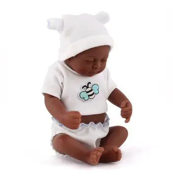 NPKDOLL 11 inch mini baby renăscut păpuși cu suflet de copil renăscut silicon corp plin papusi si accesorii mohair renăscut 28 cm