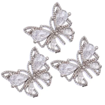 Naildecals 3D Diamond Fulgi de Zircon Consumabile Știfturi Farmece Strălucire Autocolante, Sclipici Manichiura de Nunta Pietre