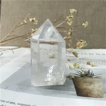 Naturale lustruit piatră prețioasă clar cuarț bagheta punct turn cristale pietre de vindecare pentru cadouri