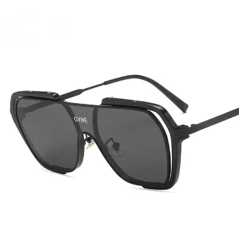 Negru Supradimensionat Pătrat de Moda pentru Femei ochelari de Soare de Designer de Mare Cadru Bomboane Culori de ochelari de Soare Pentru Femei UV400 Verde Roz Oculos