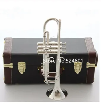 New Sosire Trompeta C ton C180SML-239 Argintiu Placat cu performanța profesională nivel Instrumente Muzicale Transport Gratuit