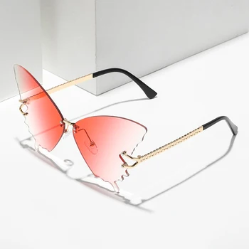 Noi Fluture ochelari de Soare pentru Femei de Moda Cadru Mare Gradient de Soare Europene și Americane Tendință ochelari de Soare