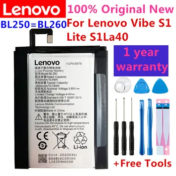 Noi, de Înaltă calitate 2800mAh BL250 / BL260 nivel de încărcare a bateriei pentru Lenovo VIBE S1 S1c50 S1a40 s1 a40 Telefon Bateria