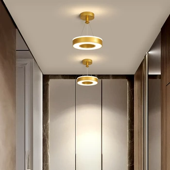 Nordic Romantic Cerc LED Iluminat Candelabru de Decor Acasă Lumina Culoar Lumini Camera de zi Dormitor Casa Interior Lumini