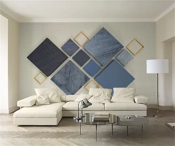 Nordic pânză model 3d tridimensional de romb cusaturi geometrice TV fotografie de fundal pictura pe perete personalizat tapet mural