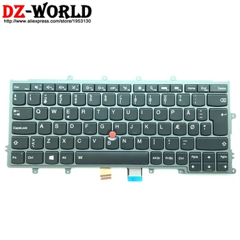 Nou, Original, daneză Tastatură cu iluminare din spate pentru Lenovo Thinkpad X230S X240 X240S X250 X260 Danmark Fundal Teclado 01AV549 01AV509