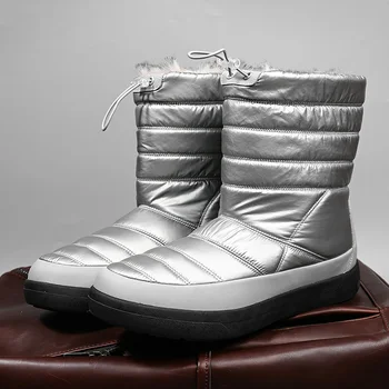 Nou Pantofi pentru Bărbați pentru Femei Glezna Cizme de Iarna Cizme de Zapada de Mens Pantofi de Bumbac de Moda Casual, Pantofi de Bumbac Cuplu de Mari Dimensiuni