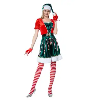Noua sexy de Craciun pentru femei 5-costum pentru femei fuste elf de Crăciun atmosfera de petrecere de vacanță performanță costume