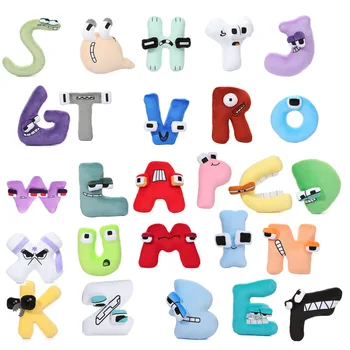 Noul Alfabet Lore O-Z Engleză Scrisoare De Pluș, Păpuși, Jucării De Pluș Moale Model Educațional Figurina Papusa Copii Cadouri
