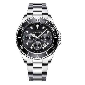 Noul Brand de Lux Ceasuri Barbati Oțel Luminos de Mari dimensiuni Cadran Ceas Barbati de Moda Cuarț Ceas de Afaceri Data rezistent la apa Reloj Hombre