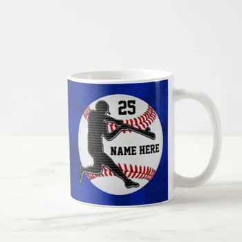 Numele și Numărul de Baseball Cadouri pentru Jucători Cana de Cafea Copiii Ceașcă de Ceai Dulce Amuzant Cani Cupe pentru Prietena Prietenul Noutate Va