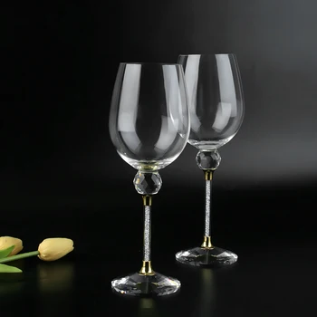 O Tendință Original New Sosire Creatiive Vin Cristal De Sticlă Ceașcă De Moda Ochelari De Nunta Pentru Mireasa Si Mirele Pahar De Vin Homeware