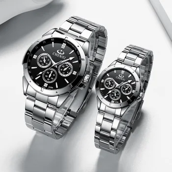 Oamenii de afaceri Ceasuri Câteva Ceasuri Non-mecanice Ceasuri Barbati Oțel Watchband Cuarț Ceasuri