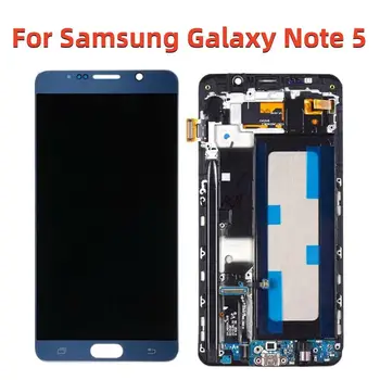 Original Super AMOLED Pentru Samsung Galaxy Nota 5 LCD Cu Rama Display de 5.7