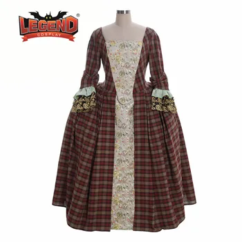 Outlander Cosplay femei scottish highland plaid rochie de bal rochie outlander Claire Randall carouri rochie costum personalizat