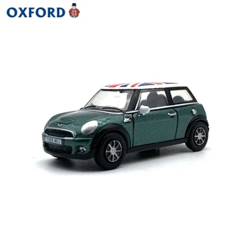 Oxford 1:76 Mini Cooper Verde Turnat Sub Presiune Model De Simulare Masini Jucarii