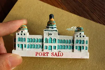PORT said, Egipt Călătorie Turistică de Suveniruri 3D Rășină Decorative Frigider Magnet de Frigider Ambarcațiuni Idee de CADOU Decor Acasă