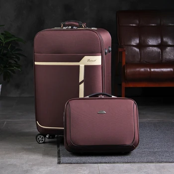 Panza cărucior de bagaje 20/24/28-inch de mare capacitate valiza de călătorie student la oxford cutie de afaceri parola de bagaje rulare