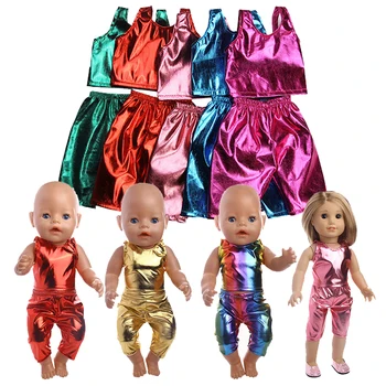Papusa Haine de Piele Potrivite 18 Inch American Doll&43 Cm Renăscut Baby Doll Fata,Generația Noastră Jucărie pentru Fete,Cadou de Crăciun