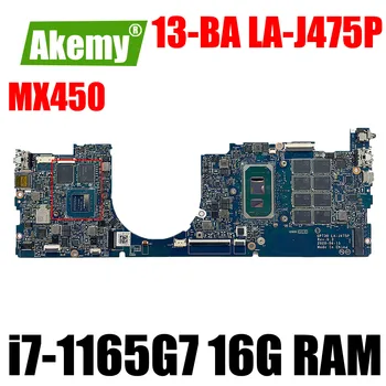 Pentru HP Envy 13-BA 13T-BA Placa de baza Laptop i7-1165G7 MX450-2GB 16GB GPT30 LA-J475P Notebook Placa de baza Testat OK