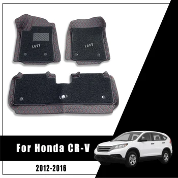 Pentru Honda CR-V CRV CR-V 2016 2015 2014 2013 2012 Lux Strat Dublu Buclă de Sârmă Auto Covorase Covoare Piese Auto Styling