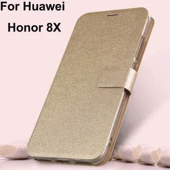 Pentru Huawei Honor 8X PU caz din piele Sillcon caz Honor8x coque flip Magnetic de Închidere a Capacului din spate 6.5