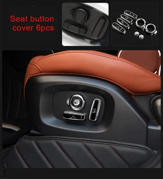 Pentru Land Rover Range Rover sport HSE 2014-2019 chrome Seat butonul de acoperi 6pcs
