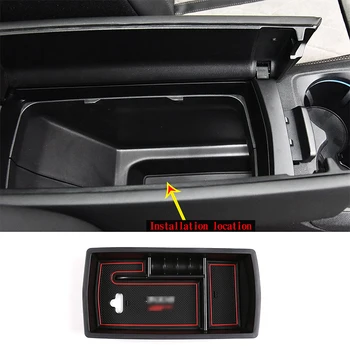Pentru Peugeot 3008/3008GT ABS masina neagra cotiera cutie depozitare central cutie de depozitare auto accesorii de interior