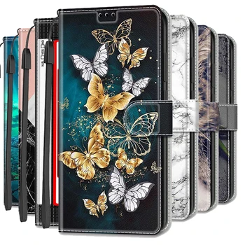 Pentru Samsung S21 Ultra 5G Flip Portofel Samsung Galaxy S21 FE din Piele de Lux, Slot pentru Card de Acoperire pentru Galaxy S S21 21 Plus+ Funda