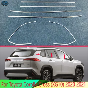 Pentru Toyota Corolla Cruce (XG10) 2020 2021 Accesorii Auto Body Styling Lipi de Fereastră din Oțel Inoxidabil Garnitură Geam Benzi Tapiterie