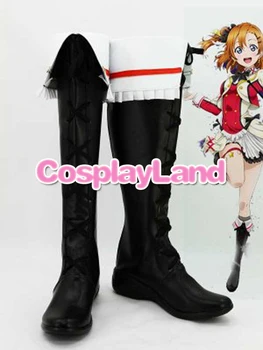 Personaliza Cizme De Dragoste Live ! 2 Yazawa Nico Negru Cosplay Cizme Costum Cosplay Anime Petrecerea De Pantofi