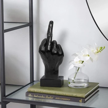 Personalizate Degetul Mijlociu Statuie Ornament Acasă Decorare Birou Accesorii Desktop Gest Sculptură Figurine Living Decorul Camerei