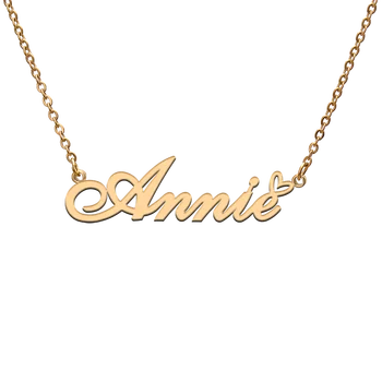 Personalizate personalizate Numele Coliere pentru Annie Mai buni Prieteni Ziua de Crăciun Mama de Zile de Bijuterii Cadouri