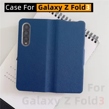 Piele PU Caz Flip Pentru Samsung Galaxy Z Fold 3 Caz Pentru Galaxy Z Fold3 5G Caz