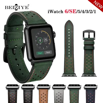 Piele WatchBand Curele Pentru Apple Watch 44mm 42mm 40mm 38mm Bratara din Piele trupa Pentru iWatch serie SE 6 5 4 3 2 1 WatchStraps