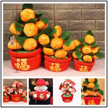 Plante artificiale favoarea partidului de Primăvară festiv mascota ornament Piersic Fortuna Anul Nou Chinezesc fata de masa art Decor