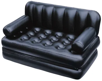 Pliere dublu canapea gonflabila lazy canapea multifunctional sofa dublă, fotoliu,negru pliabil canapea camera de zi