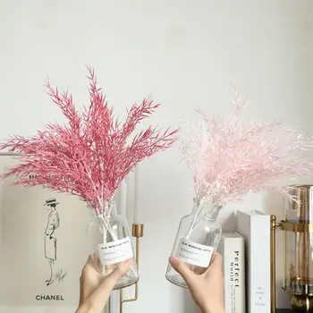 Populare Ceață Densă De Bambus, Frunze De Iarbă Piese De Simulare Floare Mobilier Acasă Decorare Mână De Mireasa Buchet De Nunta Botanica