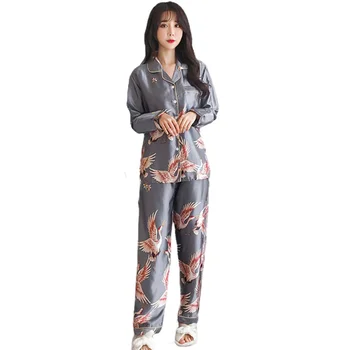Primăvara și Toamna Noi Femei Pijama cu mâneci Lungi de Acasă Purta Pijamale pentru Femei Somn Topuri Pijamas Femei Pijamale Rochie de Noapte